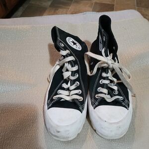 Converse Black and White High-Tops